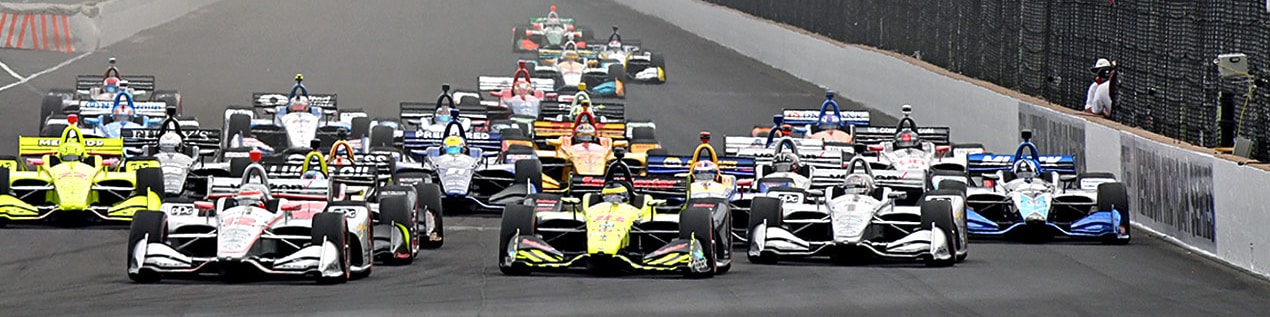 indy cars racing to through the start line El Paso